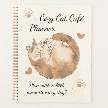 Planificateur de Café Cozy Cat | Journal Kawaii Mi