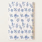 Planificateur de cahier à couverture rigide floral (Dos)