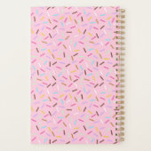Planificateur de cahier de notes Rose Arc-en-ciel (Dos)