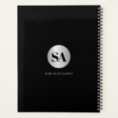 Planificateur de calendrier à logo monogramme arge (Dos)