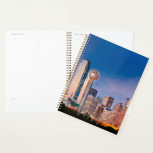Planificateur de calendrier Dallas Texas Skyline