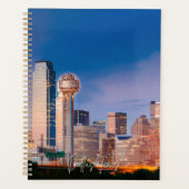 Planificateur de calendrier Dallas Texas Skyline (Devant)