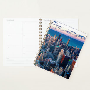 Planificateur de calendrier Skyline de Chicago Ill