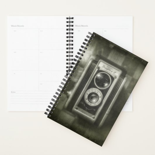 Planificateur de caméra vintage (Devant avec enveloppe)