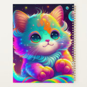 Planificateur de chaton coloré mignon (Dos)