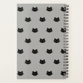 Planificateur de chats noir et gris (Dos)