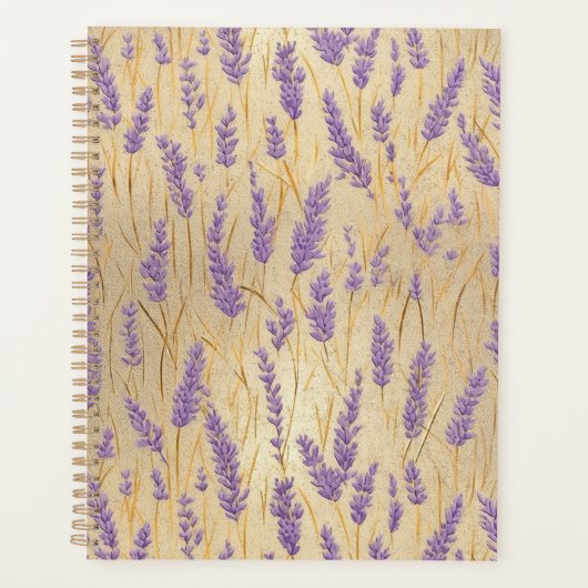 Planificateur de chiyogami de lavande violette (Devant)