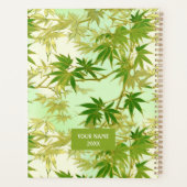 Planificateur de chiyogami Feuille d'érable vert (Dos)