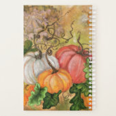 Planificateur de Citrouilles d'aquarelle (Dos)