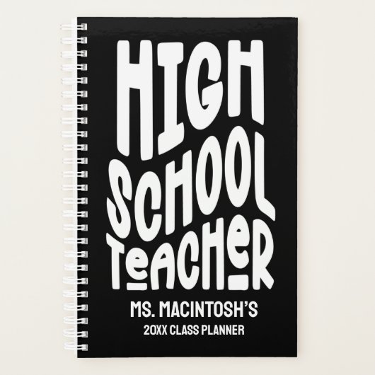Planificateur de classe minimaliste pour professeu (Devant)