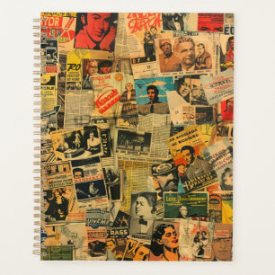 Planificateur de collage de journaux anciens