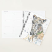 Planificateur de conception de brindle greyhound (Devant avec enveloppe)