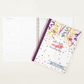 Planificateur de Confettis Colorés (Devant avec enveloppe)
