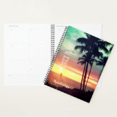 Planificateur de coucher de soleil hawaïen magnifi (Devant avec enveloppe)