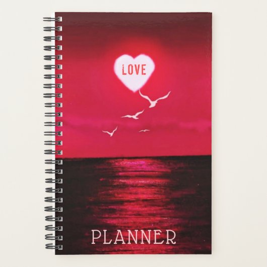 Planificateur de coucher de soleil romantique (Devant)