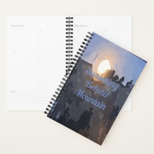 Planificateur de coucher du soleil (Devant avec enveloppe)