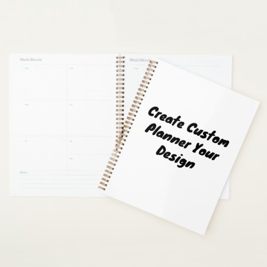 Planificateur de couverture souple personnalisé av (Devant avec enveloppe)