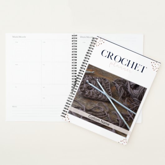 Planificateur de Crochet Or rose (Devant avec enveloppe)