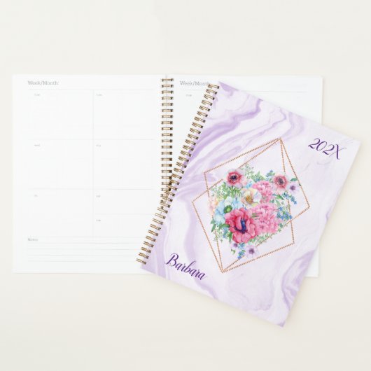 Planificateur de dates annuel personnalisé (Devant avec enveloppe)