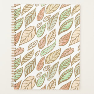 Planificateur de dérive de feuilles pastel