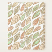Planificateur de dérive de feuilles pastel (Dos)