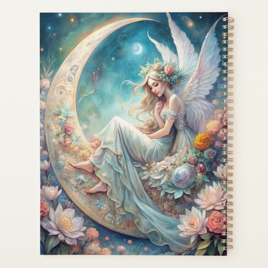 Planificateur de fées de lune enchantée sur mesure (Dos)