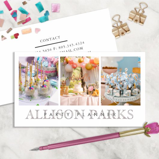 Planificateur de fête / Autre Carte de visite