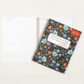 Planificateur de Fleurs Colorées de Printemps 20XX (Devant avec enveloppe)