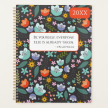 Planificateur de Fleurs Colorées de Printemps 20XX