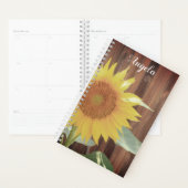 Planificateur de fleurs de tournesol (Devant avec enveloppe)