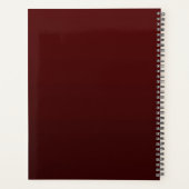 Planificateur de fleurs dorées de Bourgogne (Dos)