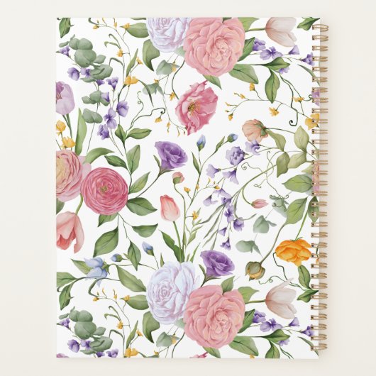 Planificateur de fleurs et d'insectes (Dos)