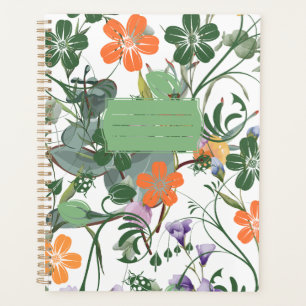 Planificateur de fleurs et d'insectes