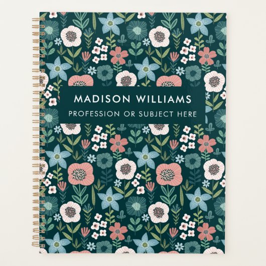 Planificateur de fleurs modernes minimes (Devant)