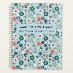Planificateur de fleurs modernes minimes