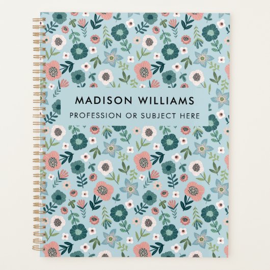 Planificateur de fleurs modernes minimes (Devant)