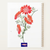 Planificateur de fleurs orange (Dos)