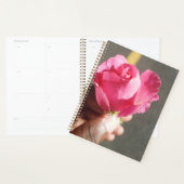 Planificateur de fleurs rose (Devant avec enveloppe)