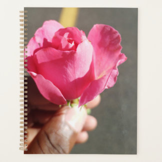 Planificateur de fleurs rose