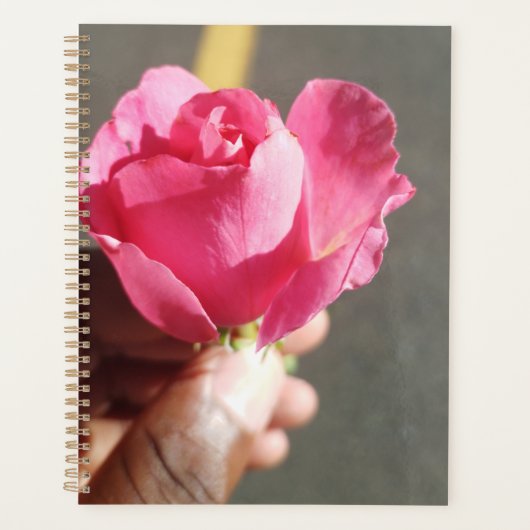 Planificateur de fleurs rose (Devant)