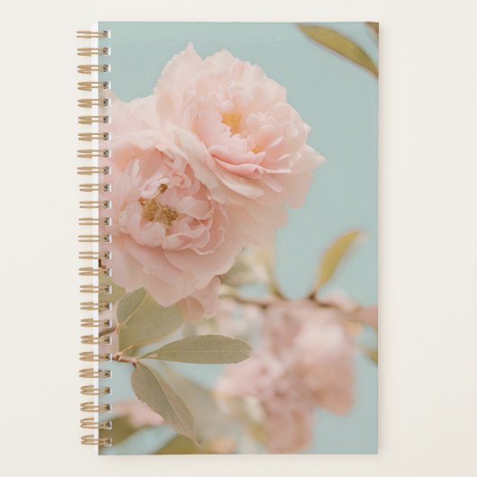 Planificateur de fleurs roses | Design floral élég (Devant)