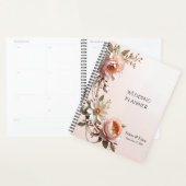 Planificateur de fleurs roses et blanches décorati (Devant avec enveloppe)