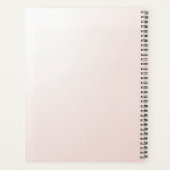 Planificateur de fleurs roses et blanches décorati (Dos)