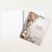 Planificateur de Fleurs Roses et Blanches Douces (Devant avec enveloppe)