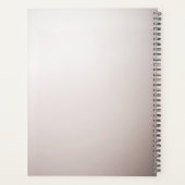 Planificateur de Fleurs Roses et Blanches Douces (Dos)