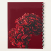 Planificateur de fleurs rouges 2026 (Dos)