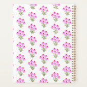 Planificateur de fleurs violettes (Dos)