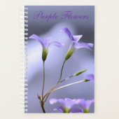 Planificateur de fleurs violettes (Devant)