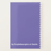 Planificateur de fleurs violettes (Dos)