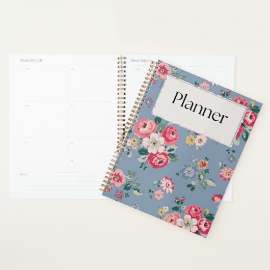 Planificateur de focus floral (Devant avec enveloppe)